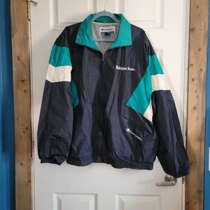 Vintage Champion Jacket Retro Windbreaker Colorblock Michigan State MSU Size XL